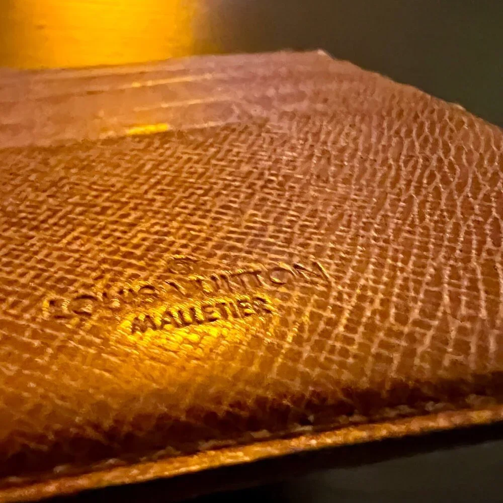 RARE Louis Vuitton men's Monogram wallet made by Malletier vintage collectors
